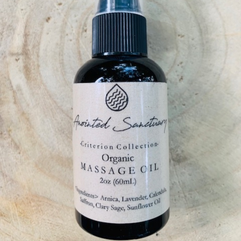 Organic Massage Oil Saffron Arnica Damiana 2oz